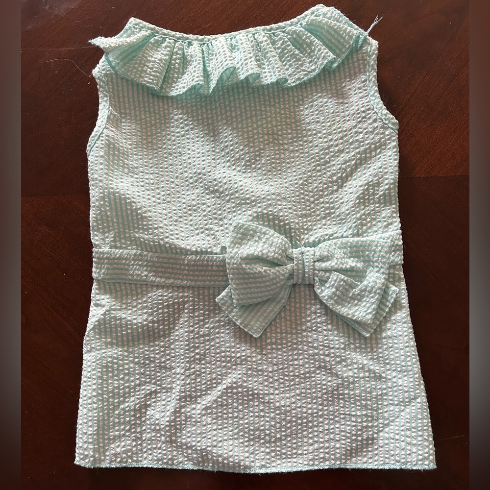 Martha Stewart Pets seersucker dog dress size M.